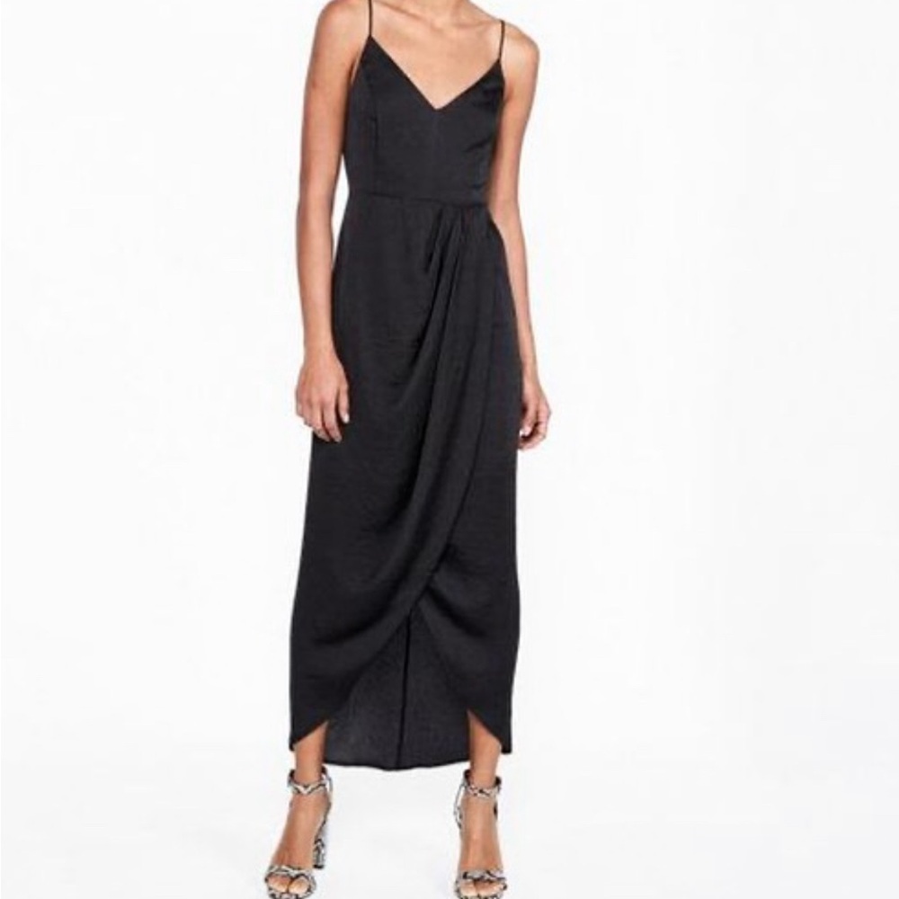NWT Express Black Midi Dress